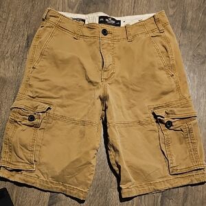 Hollister Cargo Men's Tan Shorts Wsist 29 Epic Flex 12 Inches Men Causal Summer